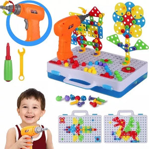 Set Taladro Didáctico 3D Montessori (252 piezas)