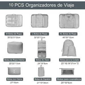 Organizador De Ropa Para Viaje X 10 PackMate®
